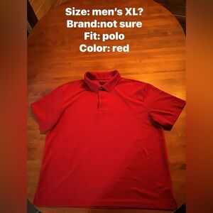 Vibrant Red Men's Polo Shirt